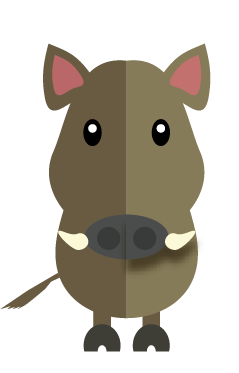 image vectorielle d'un sanglier